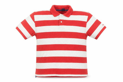 Boys UK Size 7-8 Years Gap Red Basic Polo
