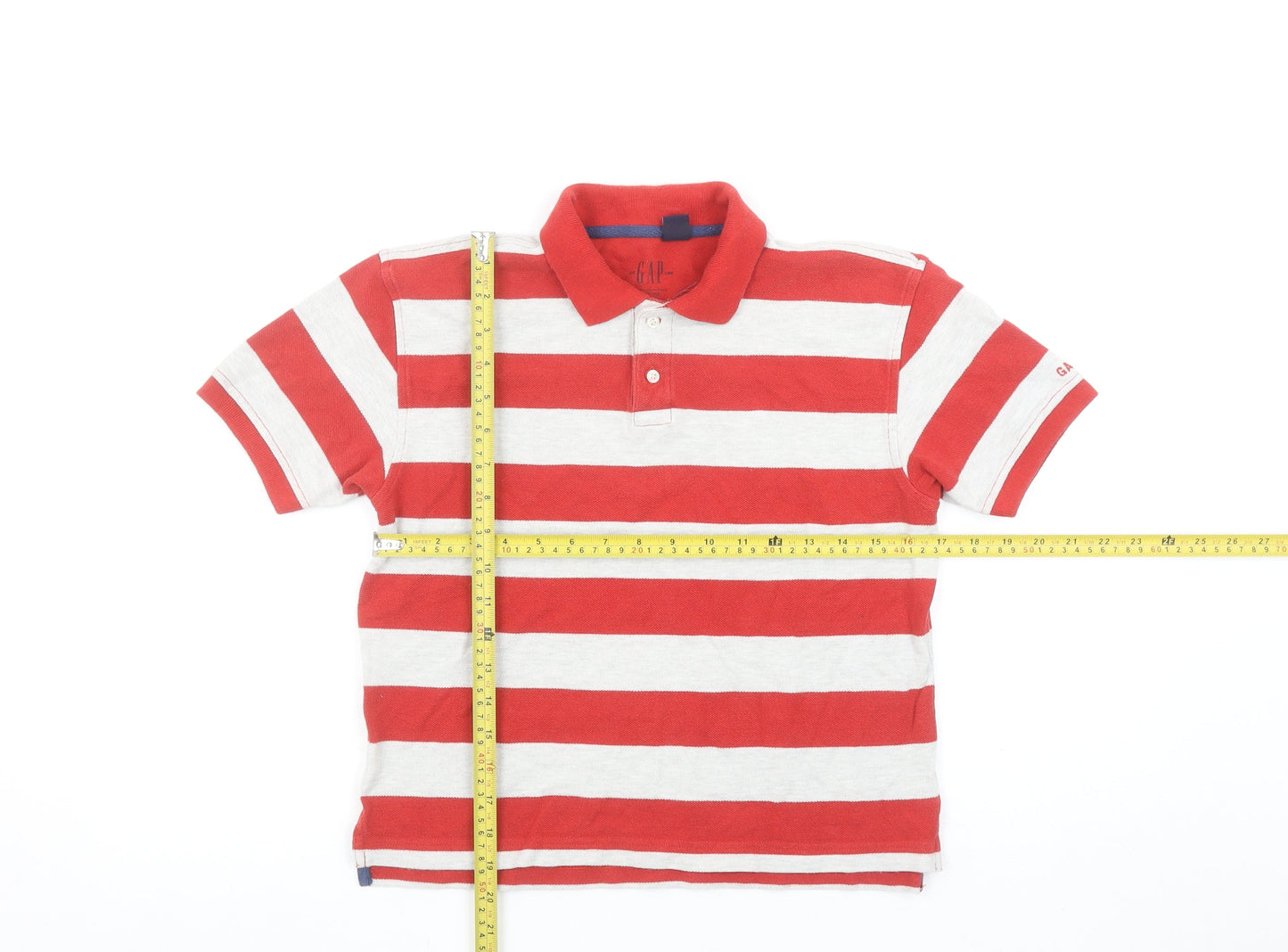 Boys UK Size 7-8 Years Gap Red Basic Polo