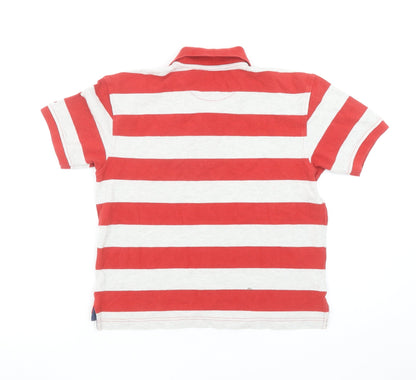 Boys UK Size 7-8 Years Gap Red Basic Polo
