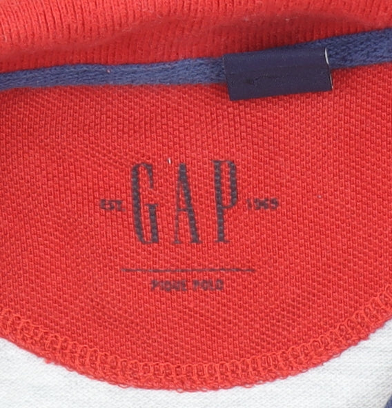 Boys UK Size 7-8 Years Gap Red Basic Polo