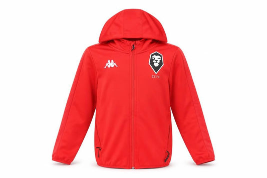 Boys UK Size 8 Years Kappa Red Full Zip Hoodie