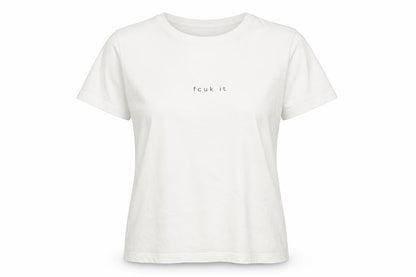 Womens UK Size L French Connection White Basic T-Shirt