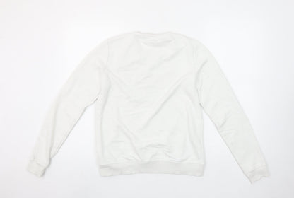 Womens UK Size S Tommy Hilfiger White Pullover Sweatshirt