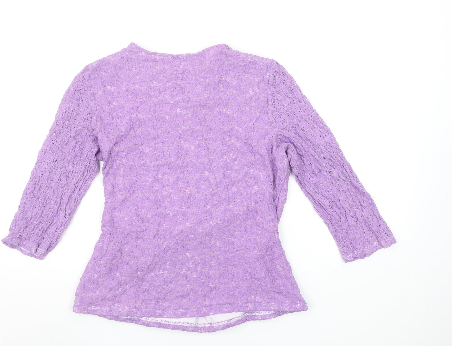 Womens UK Size 14 Kaliko Purple Wrap Blouse