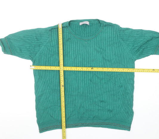 Womens UK Size 18 Marks and Spencer Green Basic T-Shirt