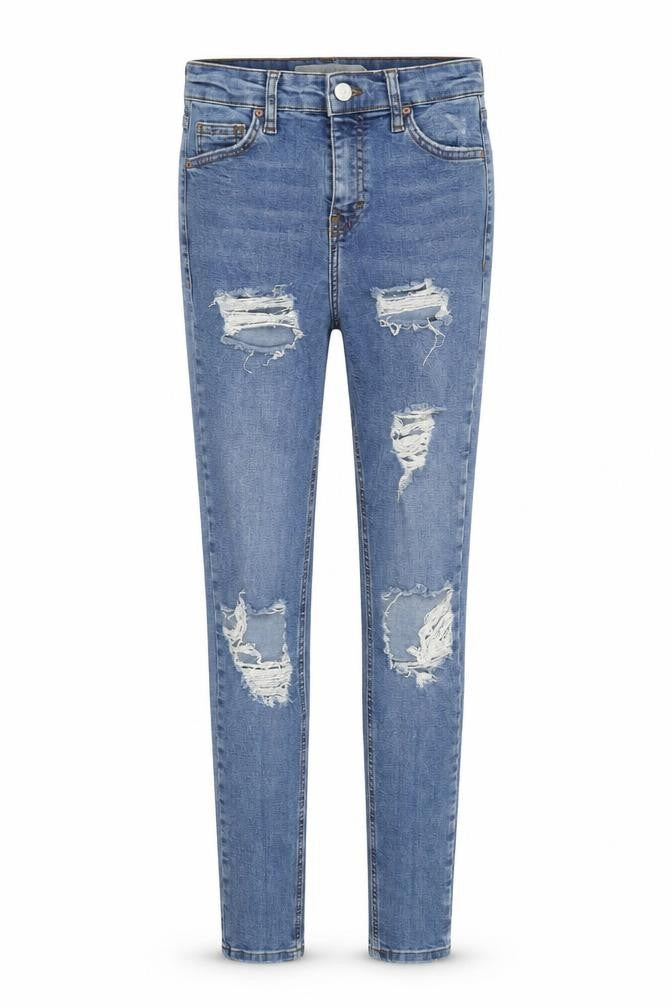Womens UK Size 8 Topshop Slim Fit Skinny Blue Jeans