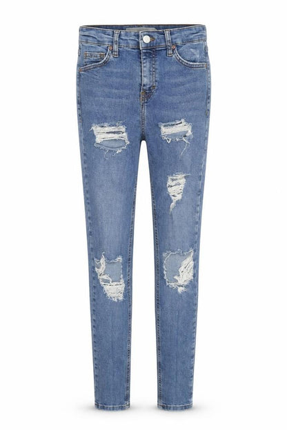 Womens UK Size 8 Topshop Slim Fit Skinny Blue Jeans