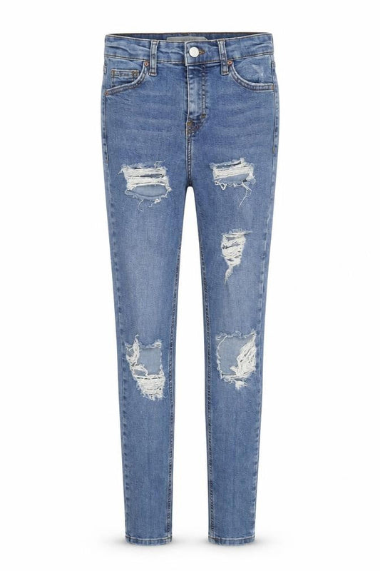 Womens UK Size 8 Topshop Slim Fit Skinny Blue Jeans