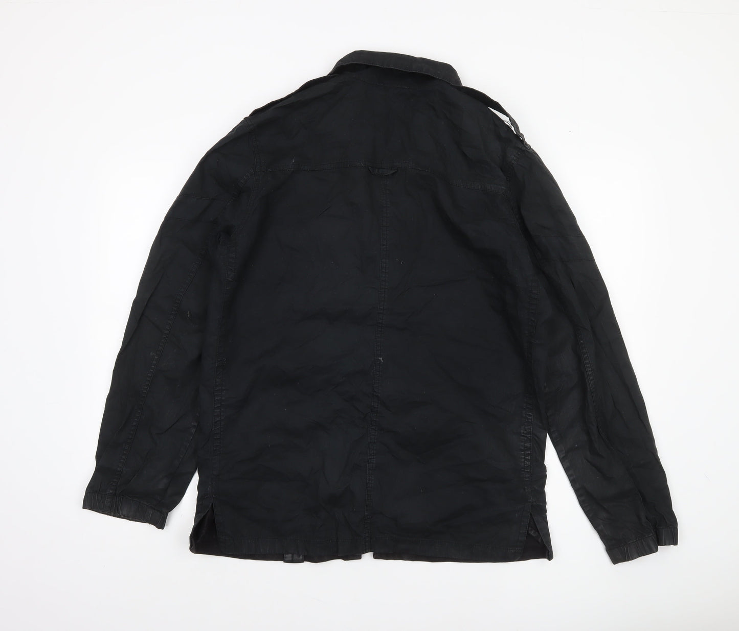 Arsenal Men's Black Medium Bomber Jacket with Zip Pockets