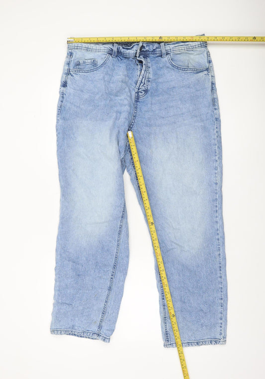 Denim Co. Men's Blue Relaxed Straight Fit Jeans W38 L30