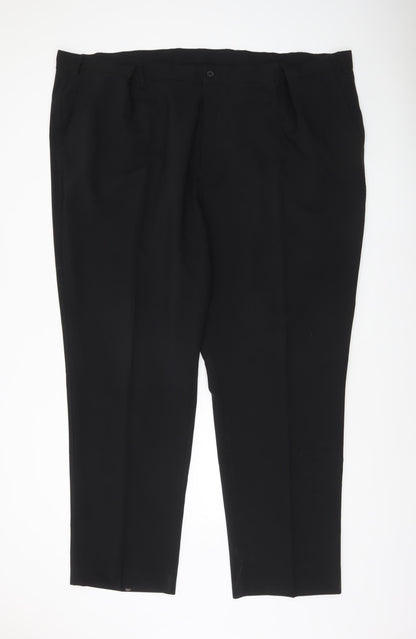 Farah Classic Men's Black Polyester Dress Trousers Size 56 L33