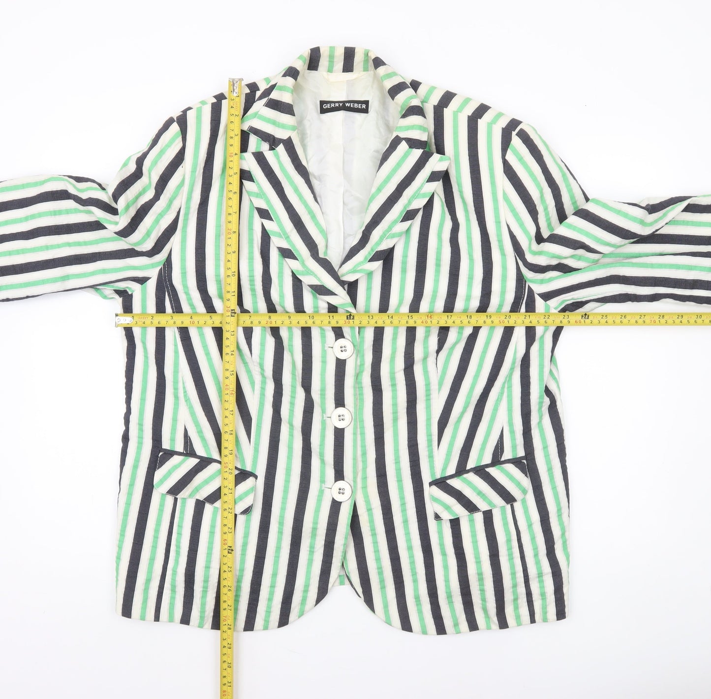 Gerry Weber Women’s Multicoloured Striped Blazer Size 22