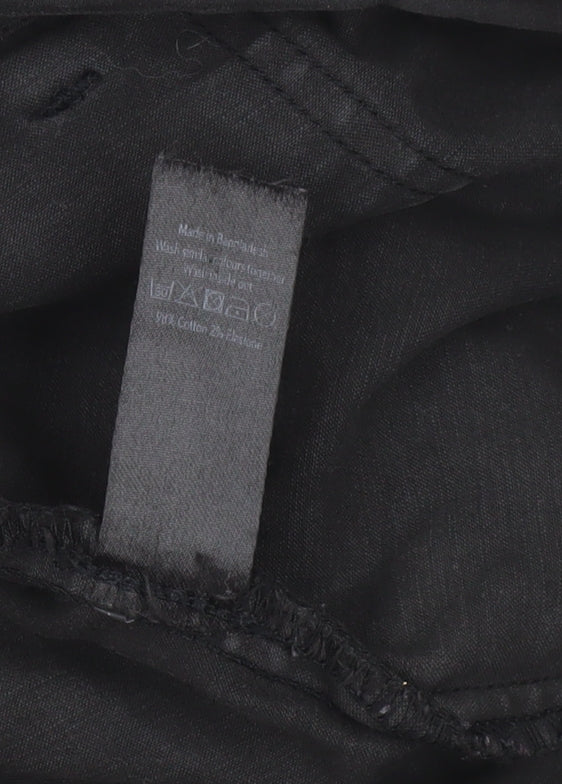 George Women's Black Cargo Trousers Size 20 Cotton Stretch