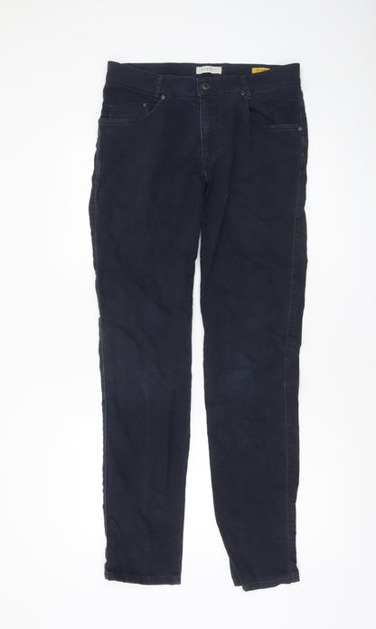 Bugatti Men's Blue Chino Trousers Size 20 Regular Fit Stretch Cotton