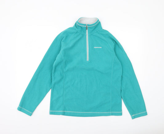 Craghoppers Women’s Turquoise 1/2 Zip Fleece Sweatshirt UK 10