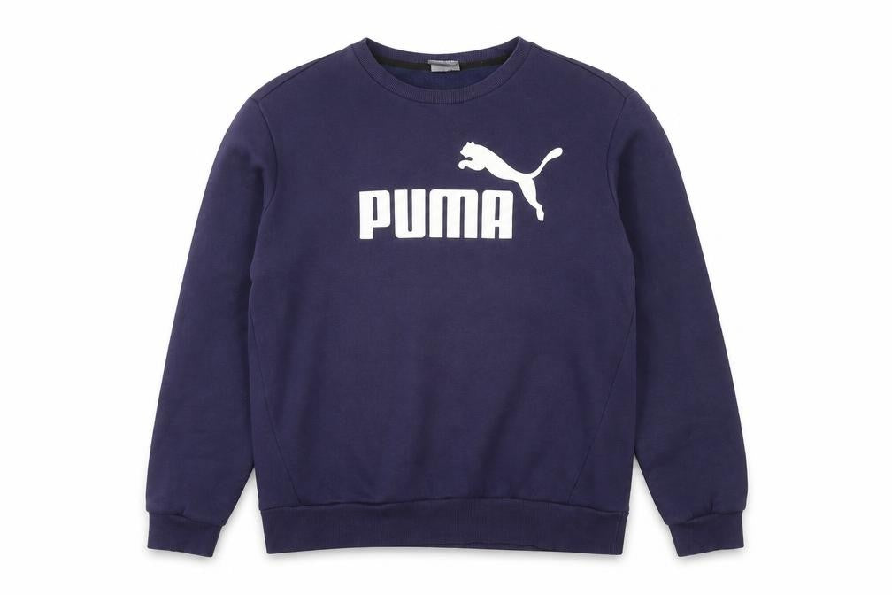 Mens UK Size M PUMA Blue Pullover Sweatshirt