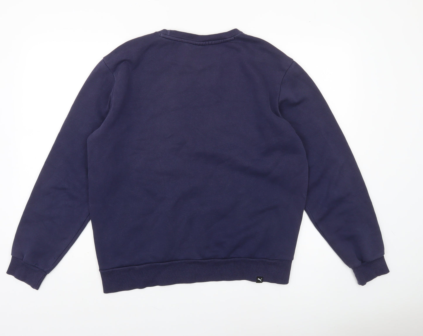 Mens UK Size M PUMA Blue Pullover Sweatshirt