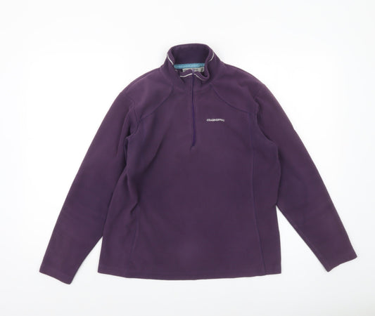 Craghoppers Women’s Purple Fleece 1/2 Zip Pullover UK 10
