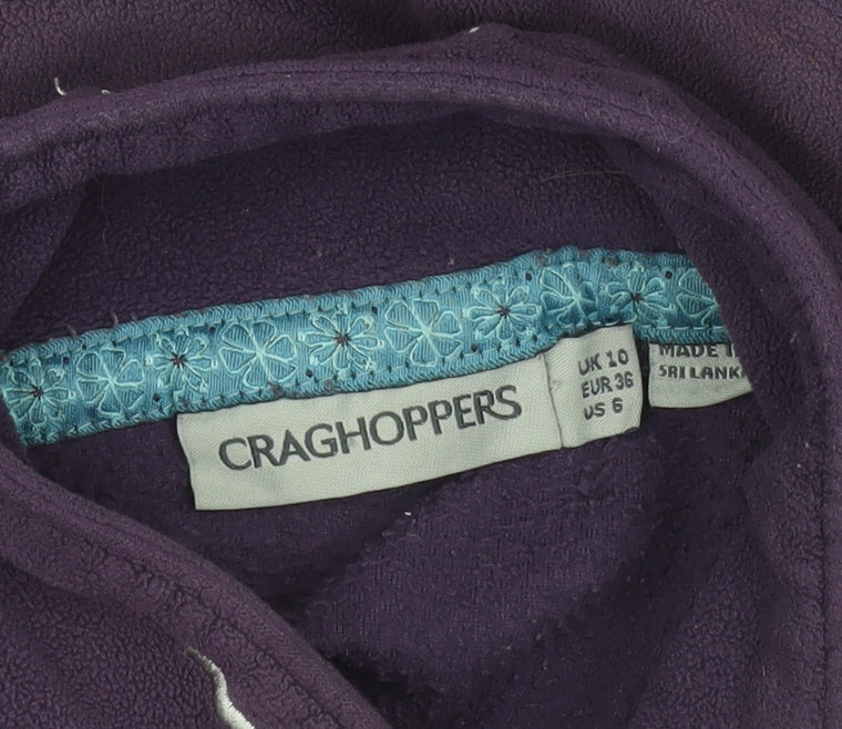 Craghoppers Women’s Purple Fleece 1/2 Zip Pullover UK 10