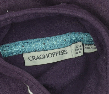 Craghoppers Women’s Purple Fleece 1/2 Zip Pullover UK 10