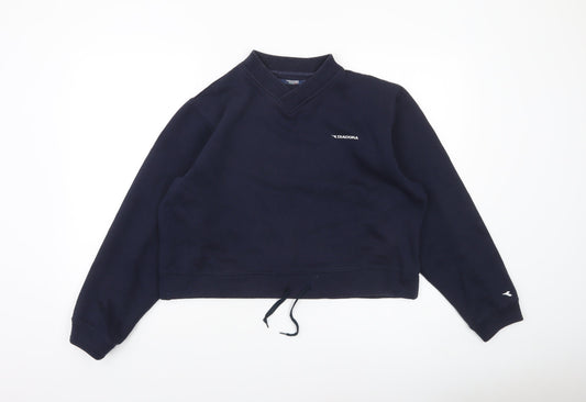 Womens UK Size 14 Diadora Blue Pullover Sweatshirt