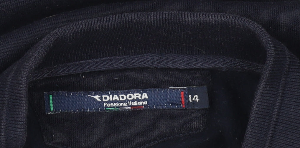 Womens UK Size 14 Diadora Blue Pullover Sweatshirt