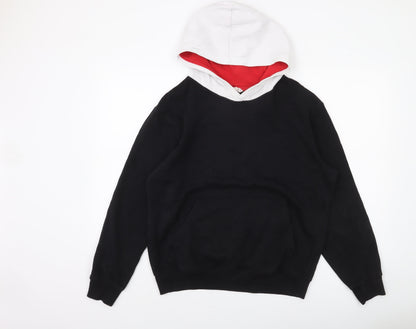 Boys UK Size 16 Years H&M Black Pullover Hoodie