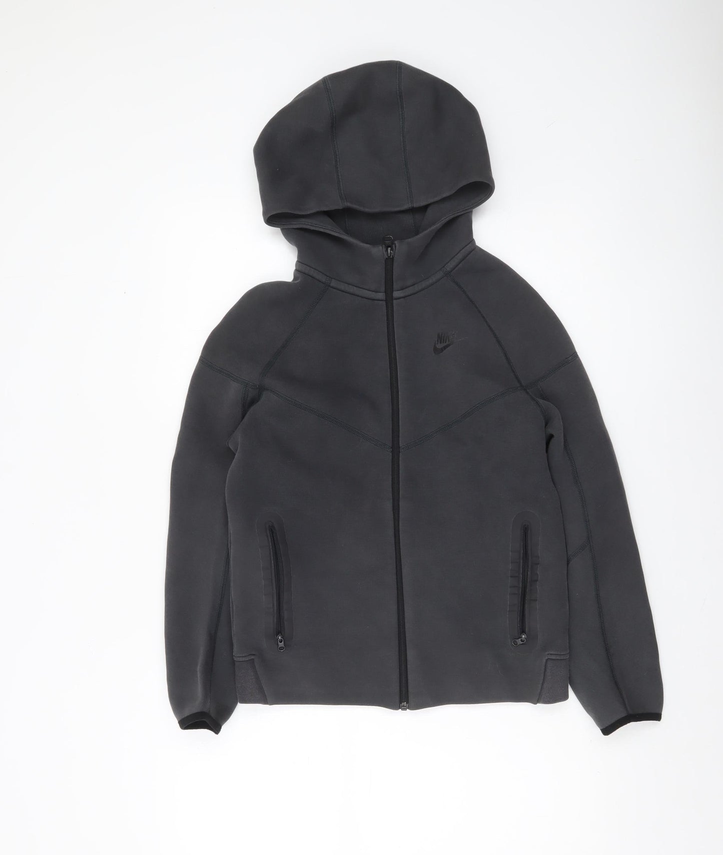 Boys UK Size 13-15 Years Nike Grey Full Zip Hoodie