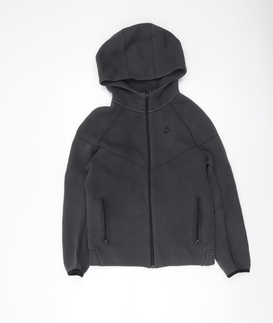 Boys UK Size 13-15 Years Nike Grey Full Zip Hoodie