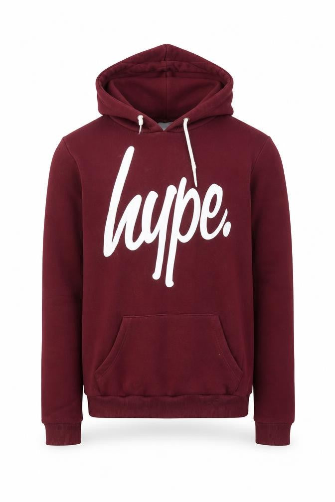 Mens UK Size S Hype Red Pullover Hoodie