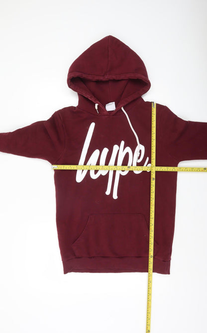Mens UK Size S Hype Red Pullover Hoodie