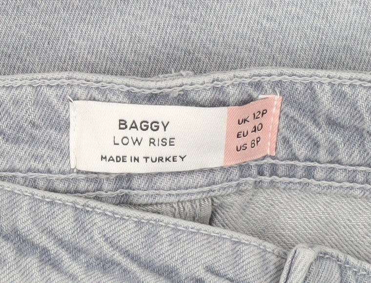 Next Women Blue Baggy Low Rise Petite Jeans UK 12P