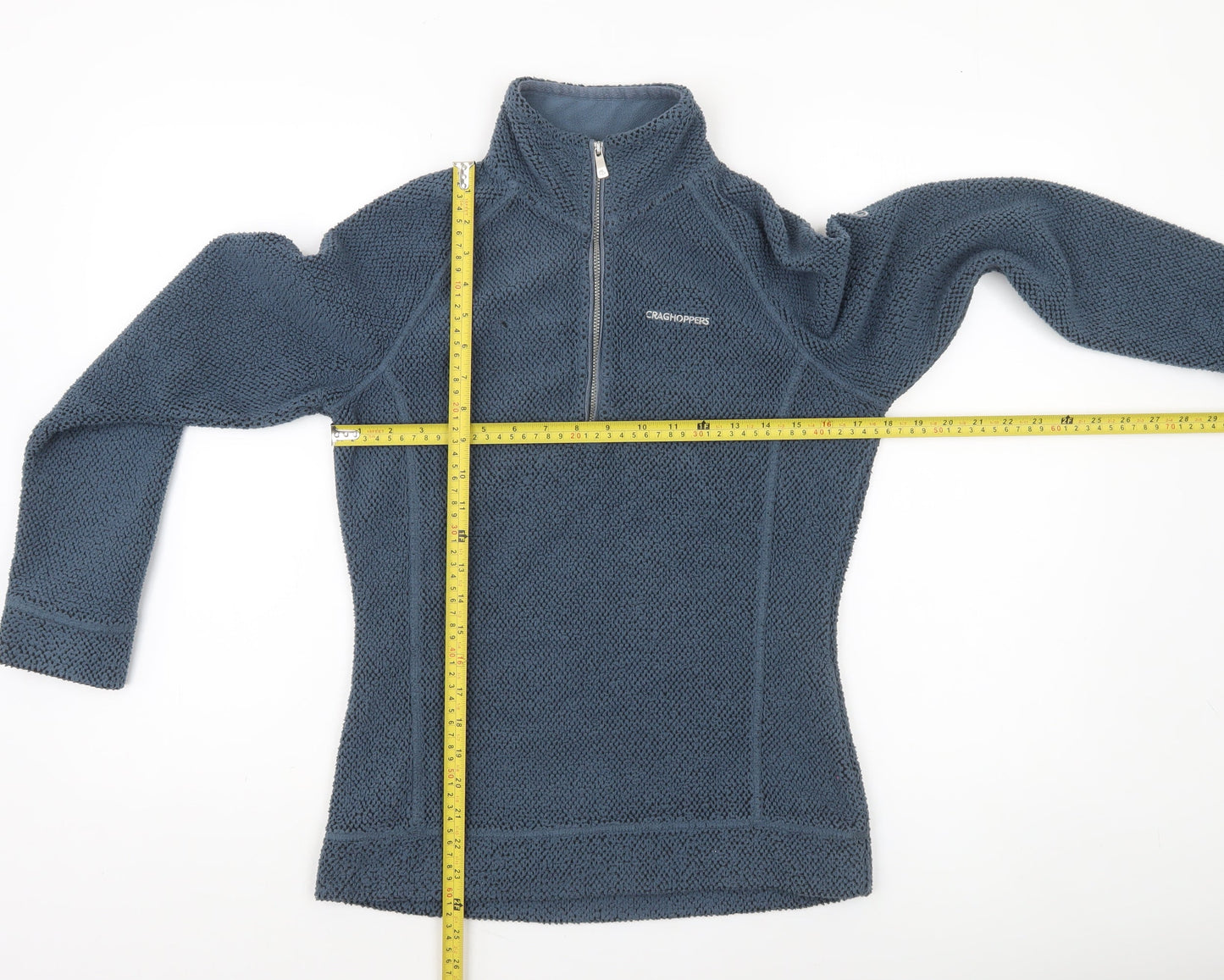 Craghoppers Women Blue 1/2 Zip Fleece Pullover Size S Outdoor Sweatshirt