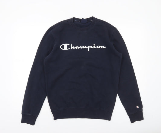 Mens UK Size S Champion Blue Pullover Sweatshirt