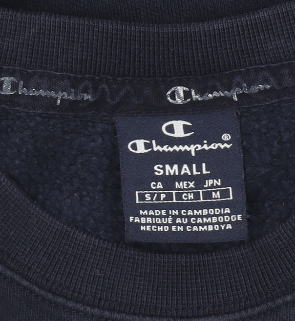 Mens UK Size S Champion Blue Pullover Sweatshirt