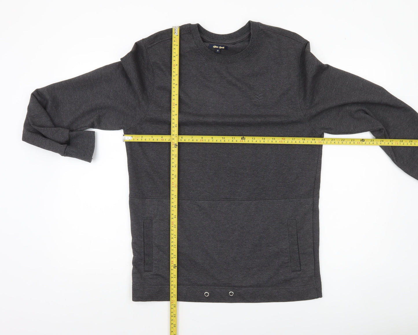 Mens UK Size S Gio-Goi Grey Pullover Sweatshirt