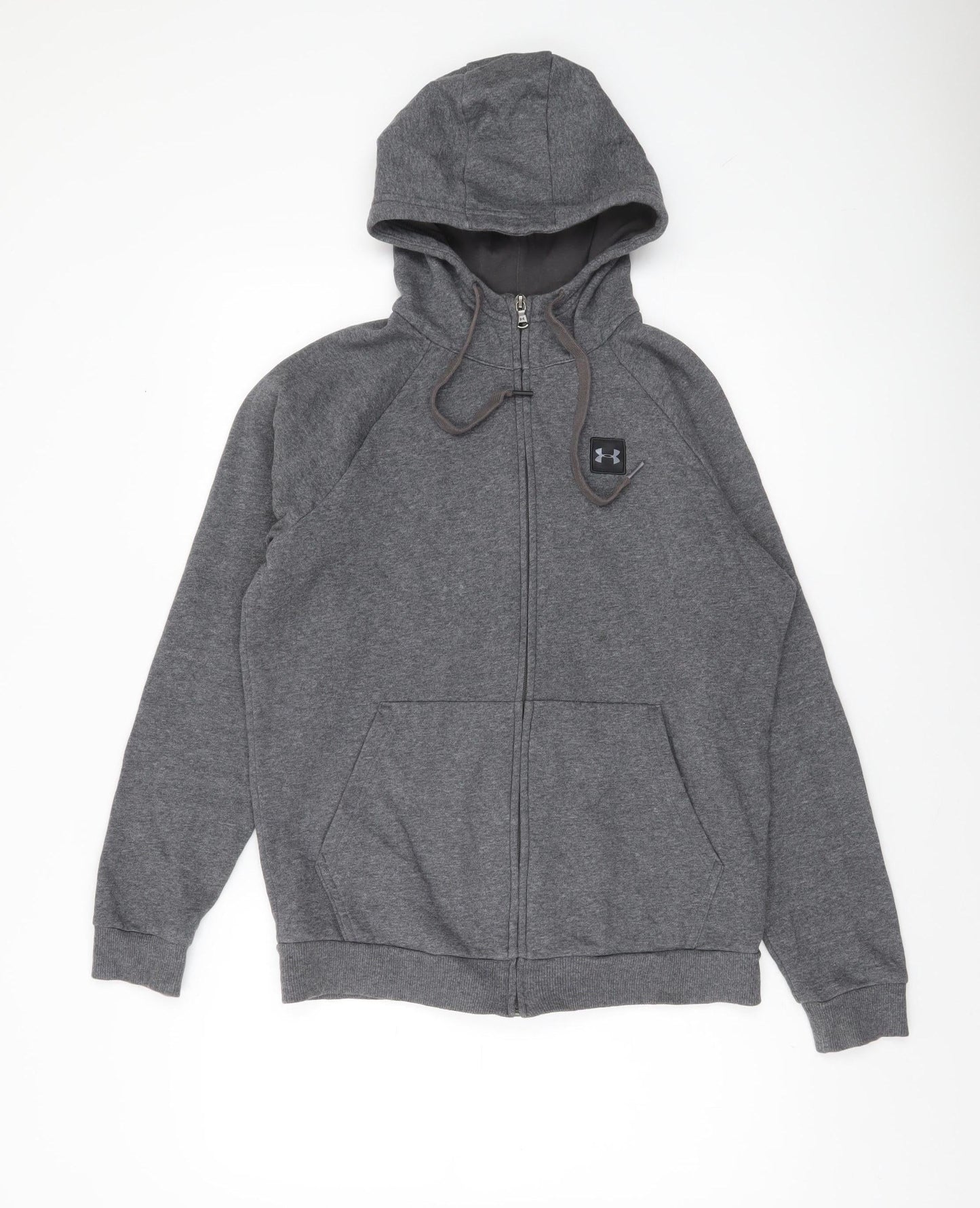 Mens UK Size S Under armour Grey Full Zip Hoodie