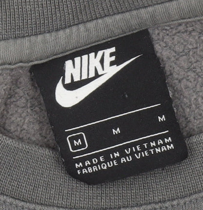 Mens UK Size M Nike Grey Pullover Sweatshirt