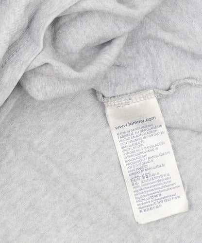 Tommy Jeans Men's Grey L Regular Fit Cotton Crew Neck T-Shirt