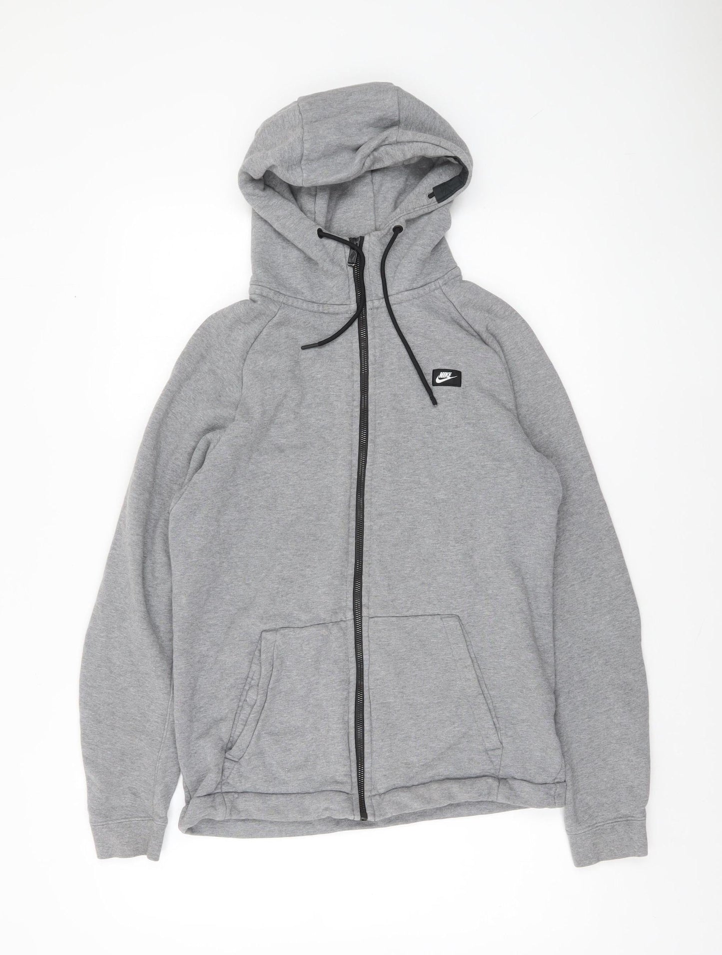Mens UK Size S Nike Grey Full Zip Hoodie