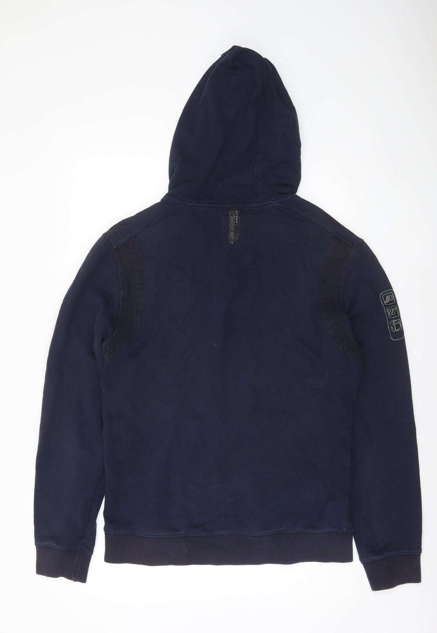 Mens UK Size M Red Herring Blue Pullover Hoodie