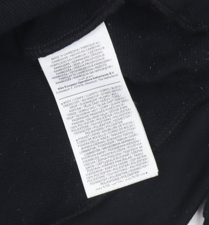 Mens UK Size S Nike Black Pullover Hoodie