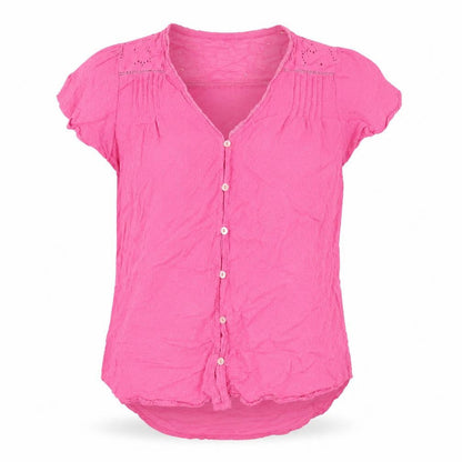Womens UK Size S Dunnes Pink Basic Blouse