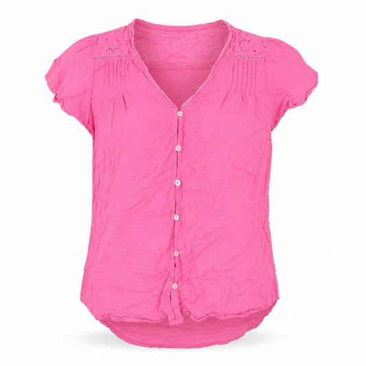 Womens UK Size S Dunnes Pink Basic Blouse