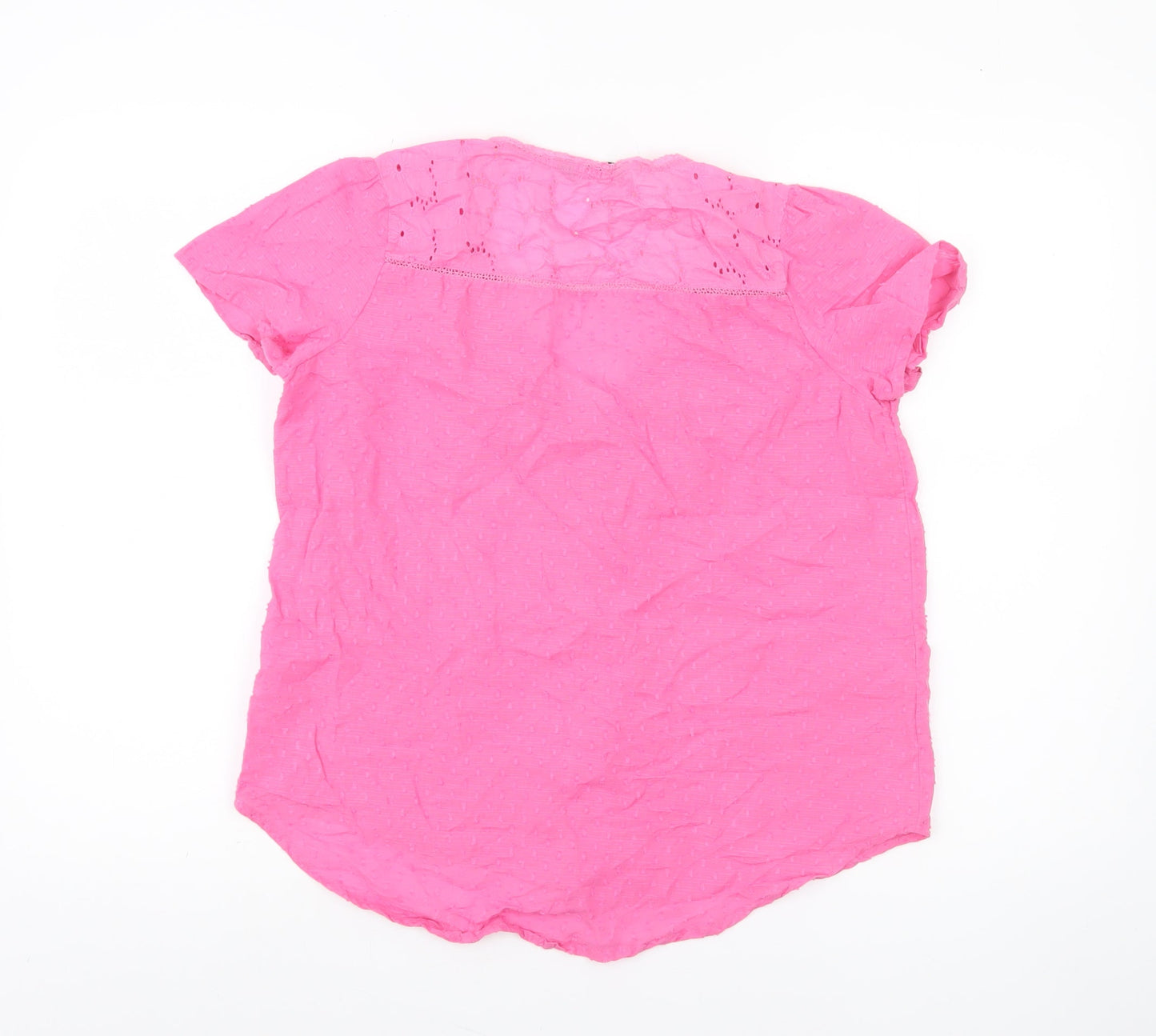 Womens UK Size S Dunnes Pink Basic Blouse