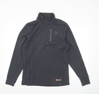 Mens UK Size S Red Original Grey Pullover Sweatshirt