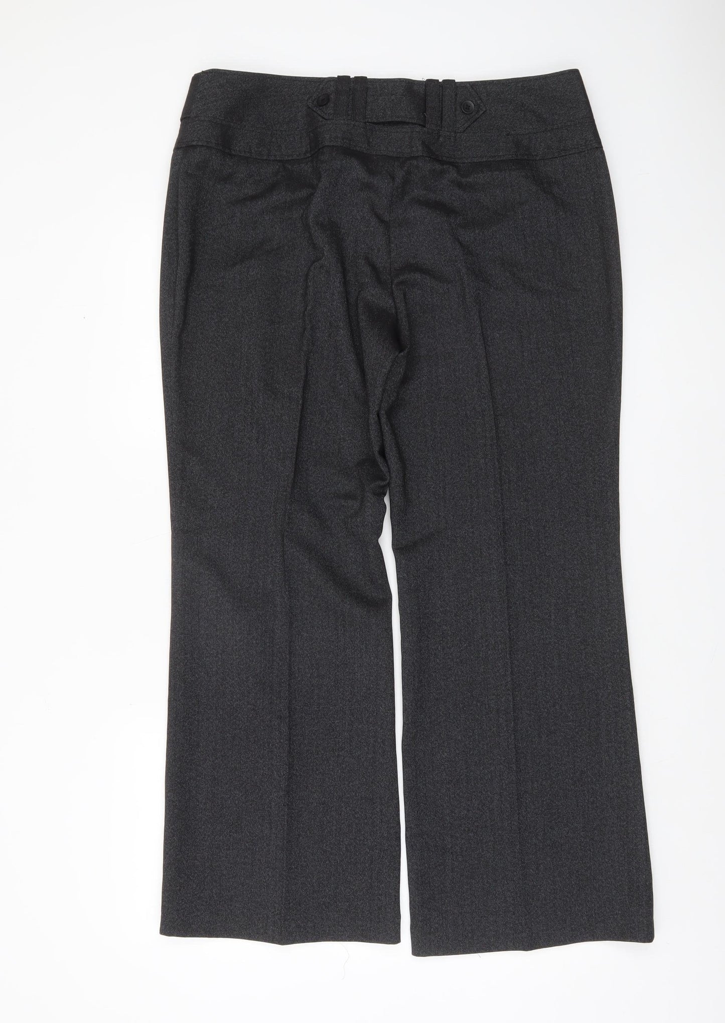 Next Petite Women's Grey Dress Pants Size 16 Tailored Work Trousers