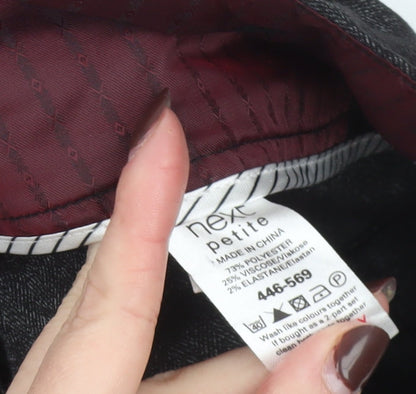 Next Petite Women's Grey Dress Pants Size 16 Tailored Work Trousers