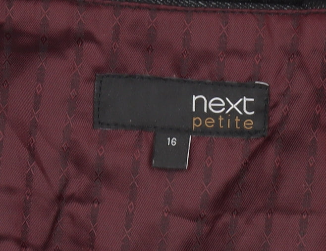 Next Petite Women's Grey Dress Pants Size 16 Tailored Work Trousers