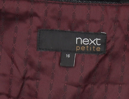 Next Petite Women's Grey Dress Pants Size 16 Tailored Work Trousers